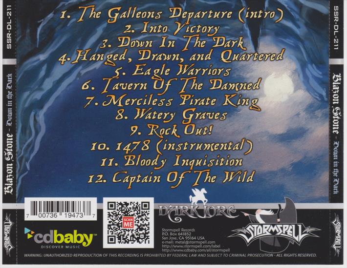 CD BACK COVER - CD BACK COVER - BLAZON STONE - Down In The Dark.jpg